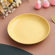 Avdolw Wheat Straw Plates Plastic Dinner Plates Microwave Safe Kitchen Plates, Unbreakable Reusable Plates for Outdoor, Camping, BPA-free